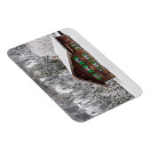 Traditioneel huis in Beieren rechthoekige magneet (Rechterzijde)