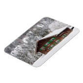 Traditioneel huis in Beieren rechthoekige magneet (Linkerzijde)