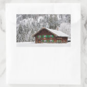 Traditioneel huis in Beieren rechthoekige sticker (Tas)