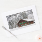 Traditioneel huis in Beieren rechthoekige sticker (Envelop)