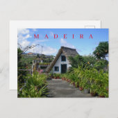 Traditioneel huis uit Santana op Madeira op een an Briefkaart (Voorkant / Achterkant)