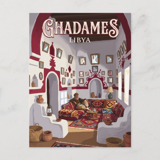 Traditioneel huis van Ghadames Libië Briefkaart (Voorkant)