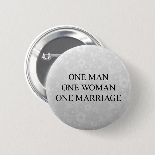 Traditioneel huwelijk ronde button 5,7 cm (Voorkant /achterkant)