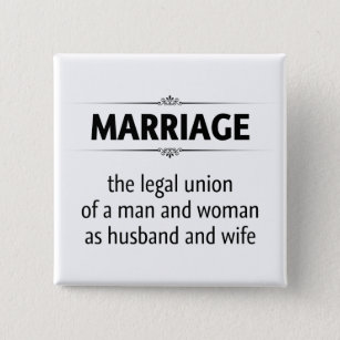 Traditioneel huwelijk vierkante button 5,1 cm