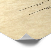 Traditioneel huwelijksakte poster (Hoek)