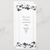 Traditioneel huwelijksprogramma voor de bloemetjes programmakaart (Voorkant / Achterkant)