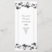 Traditioneel huwelijksprogramma voor de bloemetjes programmakaart (Voorkant)