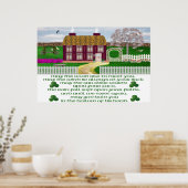 Traditioneel Iers Poster voor het zinken (Keuken)