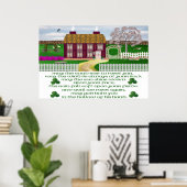 Traditioneel Iers Poster voor het zinken (Thuiskantoor)