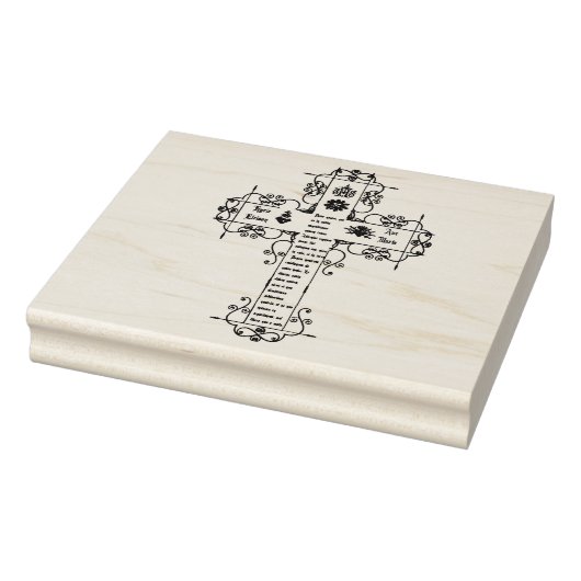 Traditioneel IHS Katholiek Gebedskruis Rubberstempel (Stempel)