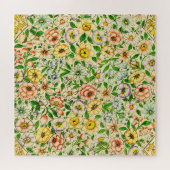 Traditioneel Indiaas lente bloemontwerp Legpuzzel (Horizontaal)