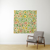 Traditioneel Indiaas lente bloemontwerp Wandkleed (In Situ (horizontaal))