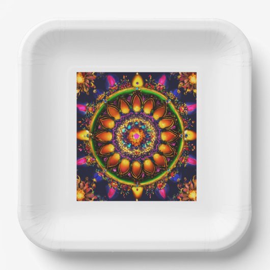Traditioneel Indiaas Thali Bord – Duurzaam & Tijdl (Voorkant)