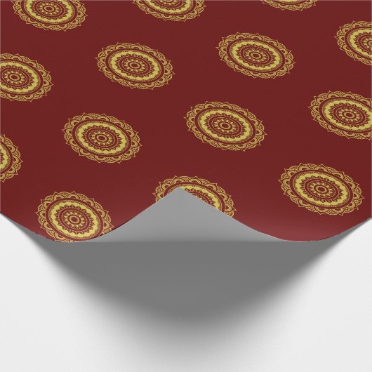 Traditioneel Indiaas werkpapier voor mechanische v Cadeaupapier (Hoek)