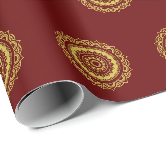 Traditioneel Indiaas werkpapier voor mechanische v Cadeaupapier (Rol Hoek)