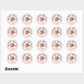 Traditioneel inmaken van tomatensaus ronde sticker (Vel)