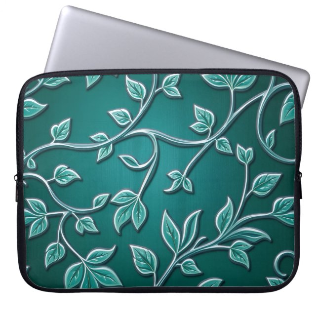 Traditioneel islamitisch botanisch patroon laptop sleeve (Voorkant)