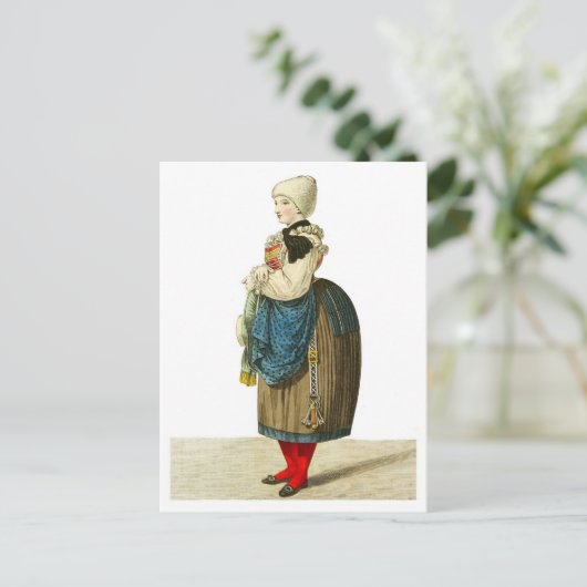 Traditioneel Italiaans gesteriliseerd kostuum Briefkaart (Staand voorkant)