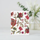 Traditioneel Jacobean borduurpatroon Briefkaart (Staand voorkant)