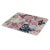 Traditioneel Japans Bloemen Sakura Roze Glas Snijplank (Hoek)