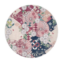 Traditioneel Japans Bloemen Sakura Roze Glas Snijplank