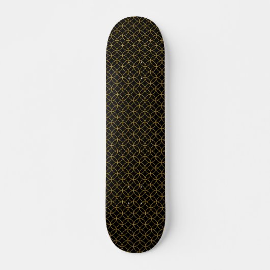Traditioneel Japans design1 - SHIPPO - zwart en go Persoonlijk Skateboard (Voorkant)