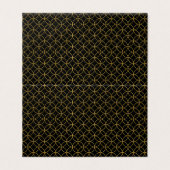 Traditioneel Japans design1 - SHIPPO - zwart en go Visitekaartje (Buitenkant ongevouwen)