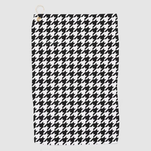 Traditioneel Japans design3 - CHIDORI - zwart-wit Golfhanddoek (Voorkant)