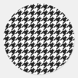 Traditioneel Japans design3 - CHIDORI - zwart-wit Ronde Sticker