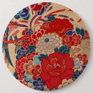 Traditioneel Japans fabric-ontwerp Ronde Button 6,0 Cm