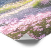 Traditioneel Japans huis op het platteland Poster (Hoek)