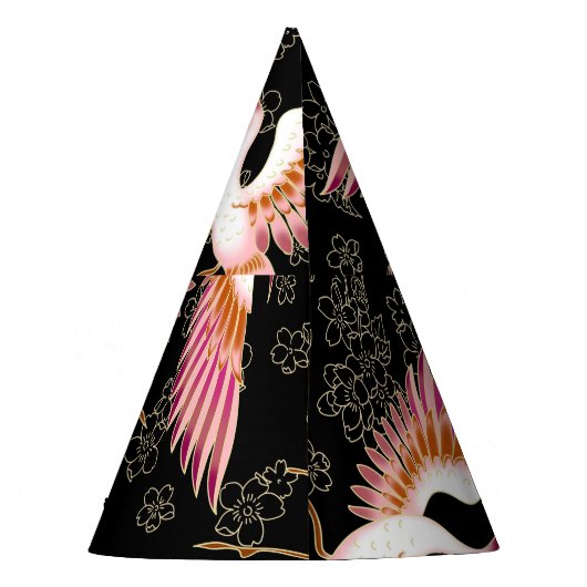 Traditioneel Japans Kimono motieven patroon Feesthoedjes (Achterkant)