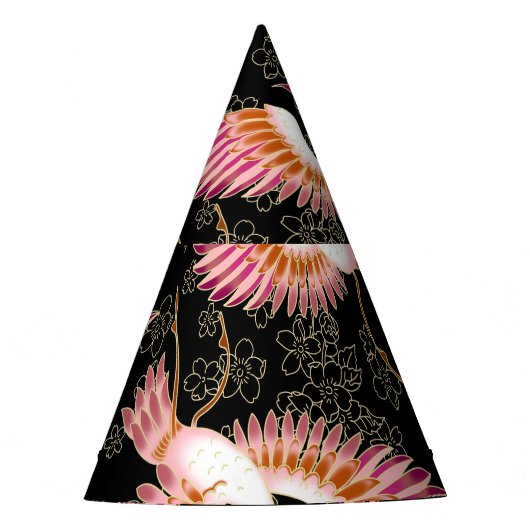 Traditioneel Japans Kimono motieven patroon Feesthoedjes (Voorkant)