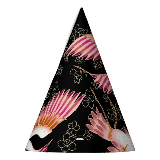 Traditioneel Japans Kimono motieven patroon Feesthoedjes (Links)