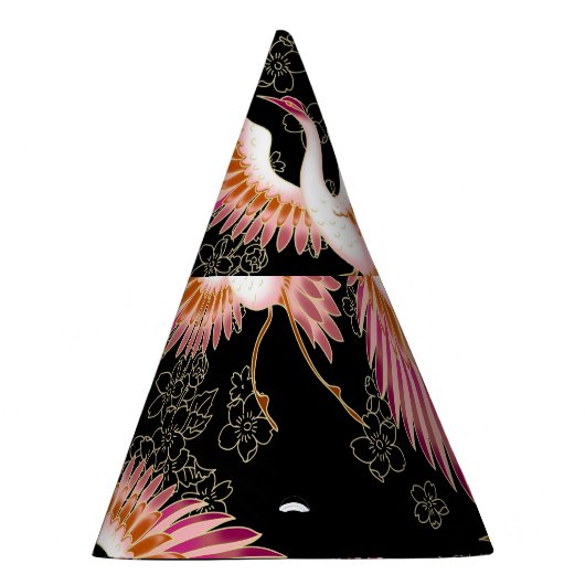 Traditioneel Japans Kimono motieven patroon Feesthoedjes (Rechts)