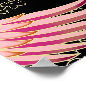 Traditioneel Japans Kimono motieven patroon Poster (Hoek)