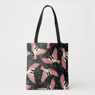 Traditioneel Japans Kimono motieven patroon Tote Bag
