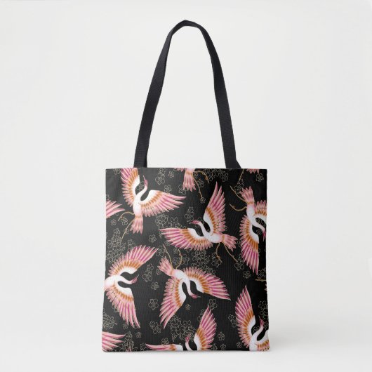 Traditioneel Japans Kimono motieven patroon Tote Bag (Voorkant)