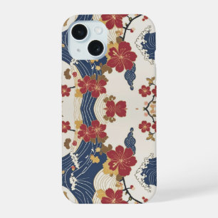 Traditioneel Japans Kimono Patroon iPhone 15 Case