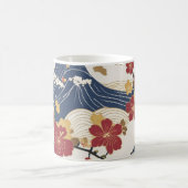 Traditioneel Japans Kimono Patroon Koffiemok (Center)