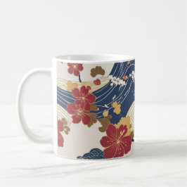 Traditioneel Japans Kimono Patroon Koffiemok