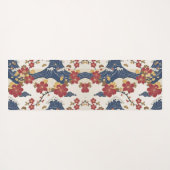 Traditioneel Japans Kimono-patroon Yogamat (Achterkant (horizontaal))