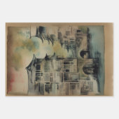 Traditioneel Japans landschap Verf ephemera No1 Inpakpapier Vel (Voorkant 2)