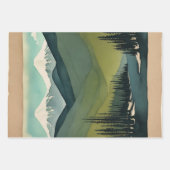 Traditioneel Japans landschap Verf ephemera No3 Inpakpapier Vel (Voorkant 2)