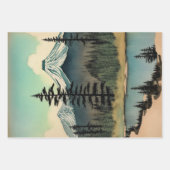 Traditioneel Japans landschap Verf ephemera No3 Inpakpapier Vel (Voorkant)