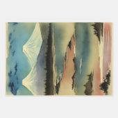 Traditioneel Japans landschap Verf ephemera No4 Inpakpapier Vel (Voorkant 3)