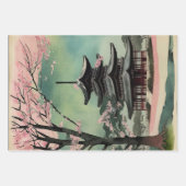 Traditioneel Japans landschap Verf ephemera nr. 12 Inpakpapier Vel (Voorkant 3)