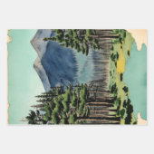 Traditioneel Japans landschap Verf ephemera nr. 13 Inpakpapier Vel (Voorkant 3)