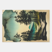 Traditioneel Japans landschap Verf ephemera nr. 13 Inpakpapier Vel (Voorkant 2)