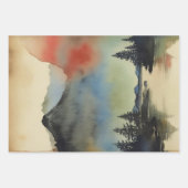 Traditioneel Japans landschap Verf ephemera nr. 15 Inpakpapier Vel (Voorkant 3)